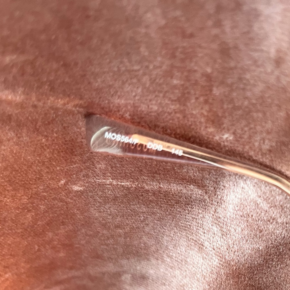 Moschino Rose Gold Round Metal Frame Glasses - Picture 4 of 4